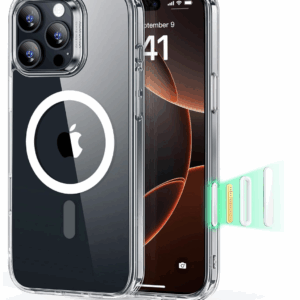 ESR for iPhone 16 Pro Max Case, Camera Control, Compatible with MagSafe, Shockproof Military-Grade Protection, Magnetic Phone Case for iPhone 16 Pro Max, Classic Hybrid Case (HaloLock), Clear